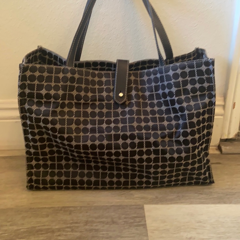 Kate spade nylon tote. Leather straps